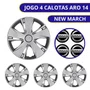 Jogo Calota Aro 14 Nissan New March 2015 Até 2018