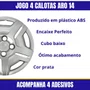 Jogo Calota Aro 14 Onix Prisma Joy 2014 Até 2018