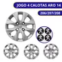 Jogo Calota Aro 14 Peugeot 206 207 208 307 2015 Ate 2016