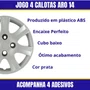 Jogo Calota Aro 14 Peugeot 206 207 307 2010 Até 2016