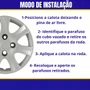 Jogo Calota Aro 14 Peugeot 206 207 307 2010 Até 2016