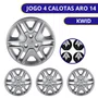 Jogo Calota Aro 14 Renault Kwid 2018 Até 2020