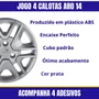 Jogo Calota Aro 14 Renault Kwid 2018 Até 2020
