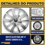 Jogo Calota Aro 14 Renault Sandero 2014 Até 2020