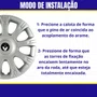 Jogo Calota Aro 14 Renault Sandero Logan Clio 2009 Até 2014