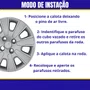 Jogo Calota Aro 14 Volkswagen Gol Voyage 2009 Até 2010