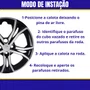 Jogo Calota Aro 15 Argo Após 2023 Prata Preto
