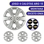 Jogo Calota Aro 15 Chevrolet Montana 2011 Até 2020