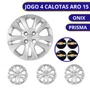 Jogo Calota Aro 15 Chevrolet Onix Prisma Após 2020 