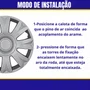 Jogo Calota Aro 15 Citroen C3 2014 Até 2015