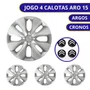 Jogo Calota Aro 15 Citroen C3 2014 Até 2018 