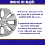 Jogo Calota Aro 15 Citroen C3 2014 Até 2018 