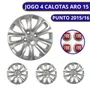 Jogo Calota Aro 15 Fiat Punto 2007 Até 2016 