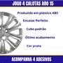 Jogo Calota Aro 15 Fiat Punto 2007 Até 2016 