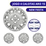Jogo Calota Aro 15 Ford New Fiesta 2014 Até 2017