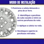 Jogo Calota Aro 15 Ford New Fiesta 2014 Até 2017