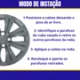 Jogo Calota Aro 15 Gol Voyage Saveiro G7 Após 2017 Grafite