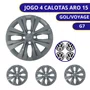 Jogo Calota Aro 15 Gol Voyage Saveiro G7 Após 2017 Grafite