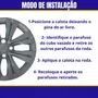 Jogo Calota Aro 15 Gol Voyage Saveiro G7 Após 2017 Grafite