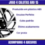 Jogo Calota Aro 15 HB20 2024 Preto e Prata Cubo Padrão
