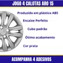 Jogo Calota Aro 15 HB20 Hatch Sedan 2012 Até 2016 Prata