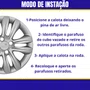Jogo Calota Aro 15 HB20 Hatch Sedan 2012 Até 2016 Prata