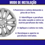 Jogo Calota Aro 15 HB20 Hatch Sedan 2012 Até 2016 Prata