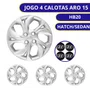 Jogo Calota Aro 15 Hyundai Hatch Sedan HB20 2019 Até 2022 