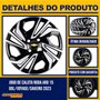 Jogo Calota Aro 15 Onix Hatch Plus Após 2020 Preto Prata