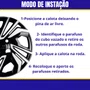 Jogo Calota Aro 15 Onix Hatch Plus Após 2023 Preto Prata
