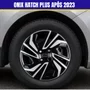 Jogo Calota Aro 15 Onix Hatch Plus Após 2023 Preto Prata