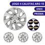 Jogo Calota Aro 15 Onix Prisma 2014 até 2016 