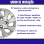 Jogo Calota Aro 15 Onix Prisma 2014 até 2016 