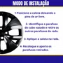 Jogo Calota Aro 15 Polo Track 2021 Até 2024 Preto Brilho
