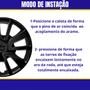 Jogo Calota Aro 15 Sandero Logan 2014 Até 2020 Preto Brilho