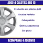 Jogo Calota Aro 15 Sandero Megane Logan 2015 Prata
