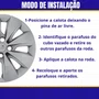 Jogo Calota Aro 15 Saveiro G6 G7 2013 até 2022