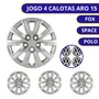 Jogo Calota Aro 15 VW Fox Spacefox Polo 2012 Até 2013