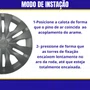 Jogo Calota Aro 15 Yaris 2023 Grafite