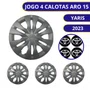 Jogo Calota Aro 15 Yaris 2023 Grafite