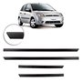 Jogo Friso Lateral Fiesta  Hatch e Sedan 2003 a 2014 Preto 