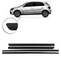 Jogo Friso Lateral Gol Voyage G5 2009 a 2012 4 Portas Preto 