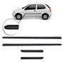 Jogo Friso Lateral Palio Fire 2000 a 2014 2 Portas Preto
