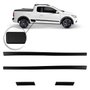 Jogo Friso Lateral Saveiro G5 2008 a 2013 Largo Preto