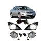 Kit Farol Auxiliar Milha Corolla 2008 a 2011 Com Grade Kit Completo