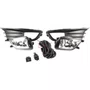 Kit Farol Auxiliar Milha Gol Voyage G6 2013 a 2016 Com Grade Com Friso Cromo Kit Completo