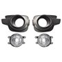 Kit Farol Auxiliar Milha Kwid 2017 a 2020 Com Grade Preta Kit Completo