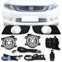 Kit Farol Auxiliar Milha New Civic 2015 a 2016  Com Grade Kit Completo