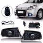 Kit Farol Auxiliar Milha Sandero 2012 a 2014 Com Grade Kit Completo