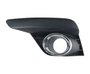 Kit Farol Auxiliar Milha Sandero Logan 2019 a 2021 Com Grade Preta e Aro Cromada Kit Completo